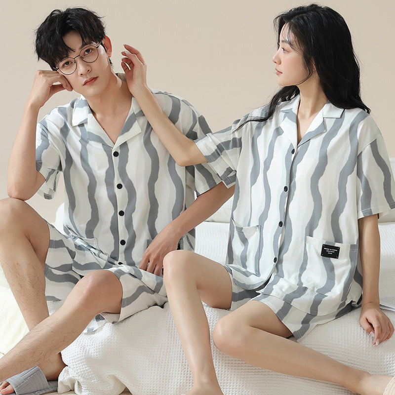 Modal Shorts Summer Pajamas Set for Couples