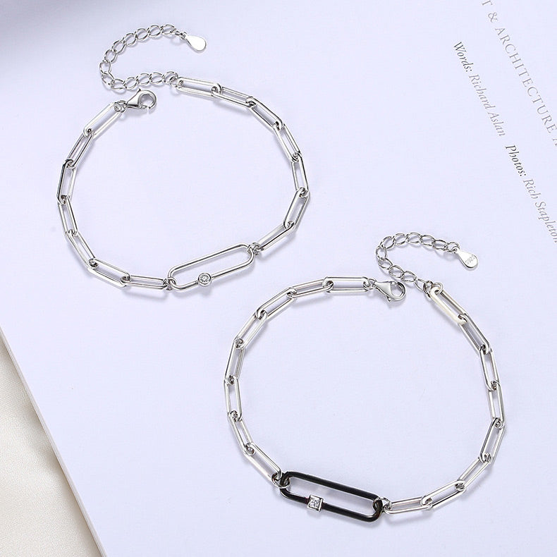 Matching Chain Bracelets Set for Couples