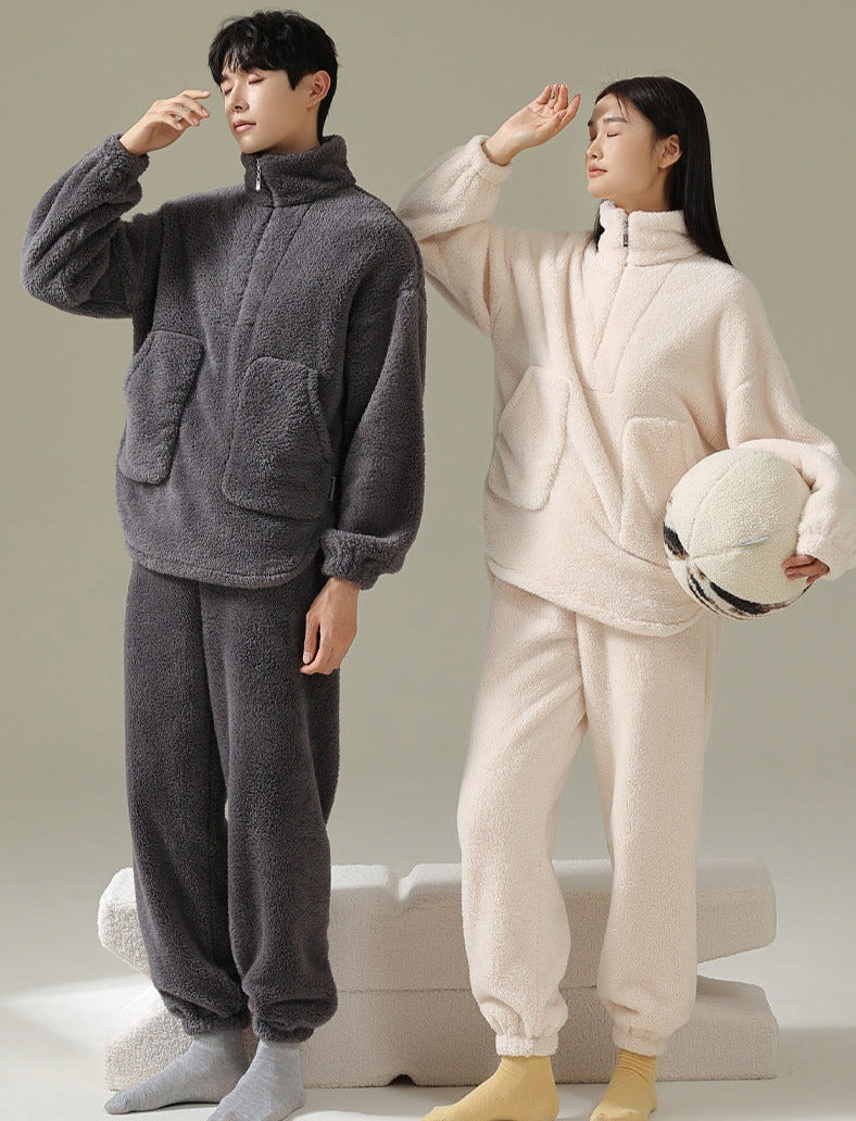 His and Hers Matching Winter Pajamas Set