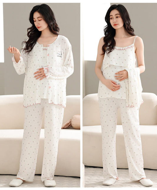 3-Piece Maternity Soft Sleepwear