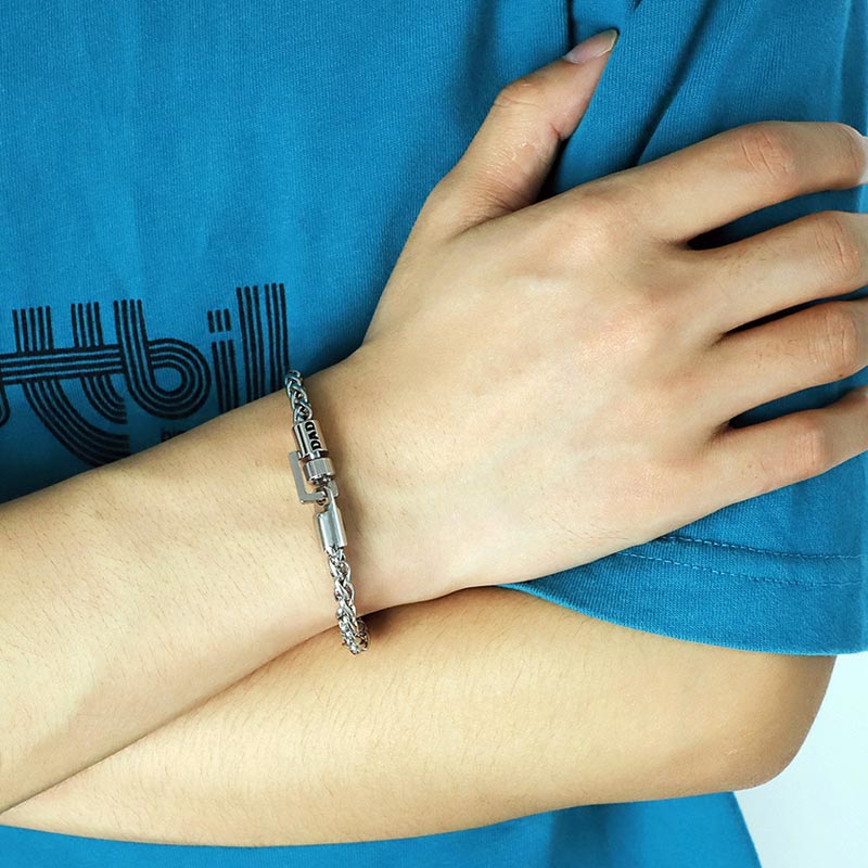 Custom Engraved Mens Friendship Bracelet