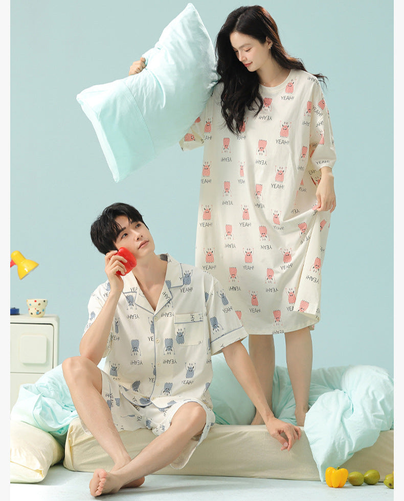 Gullei™ 3-Piece Pajamas Set Short Sleeve 100% Cotton