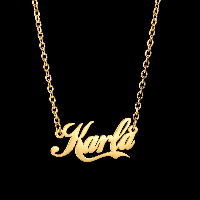 Artistic Personal Name Necklace