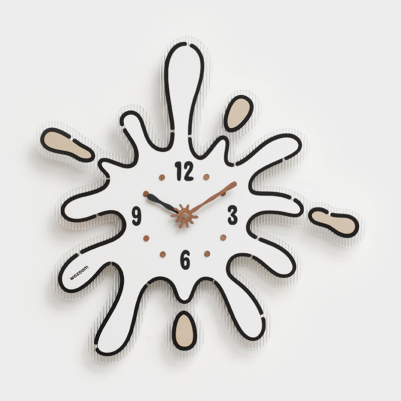 Odd Shaped Analog Silent Wall Clock