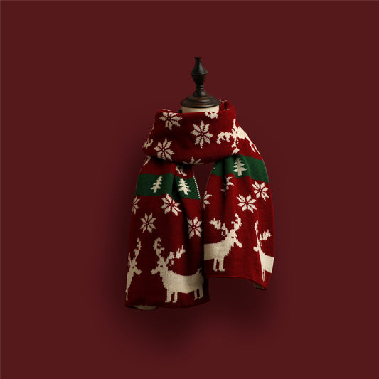 Cute Xmas Scarf for Girls