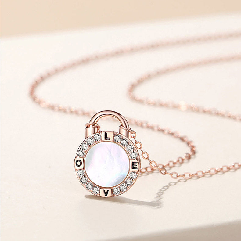 Matching Locks Couple Necklaces Set for 2