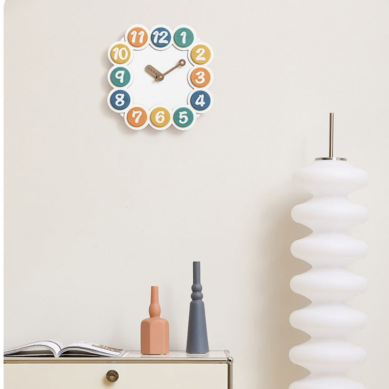 Beautiful Kids Bedroom Wall Deco Silent Clock