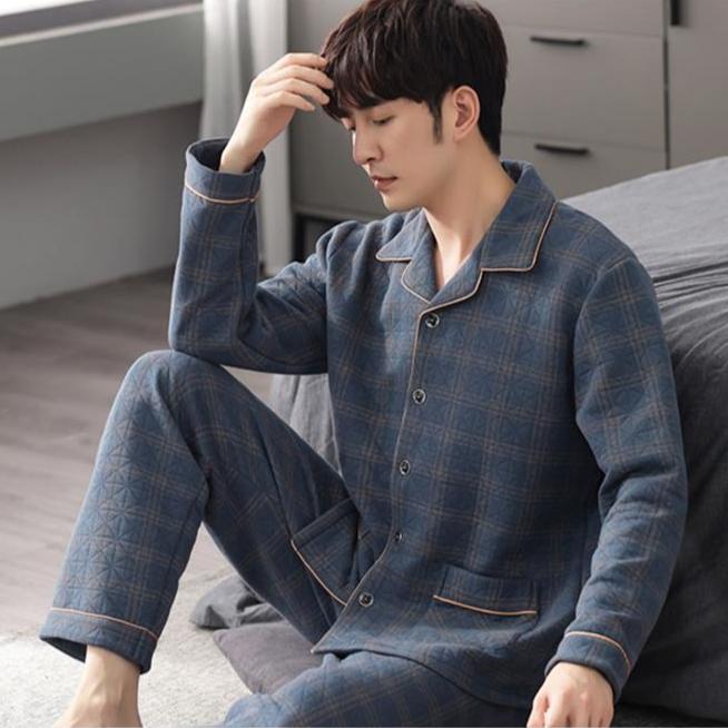 Matching Pair Winter Pajamas Set 100% Cotton