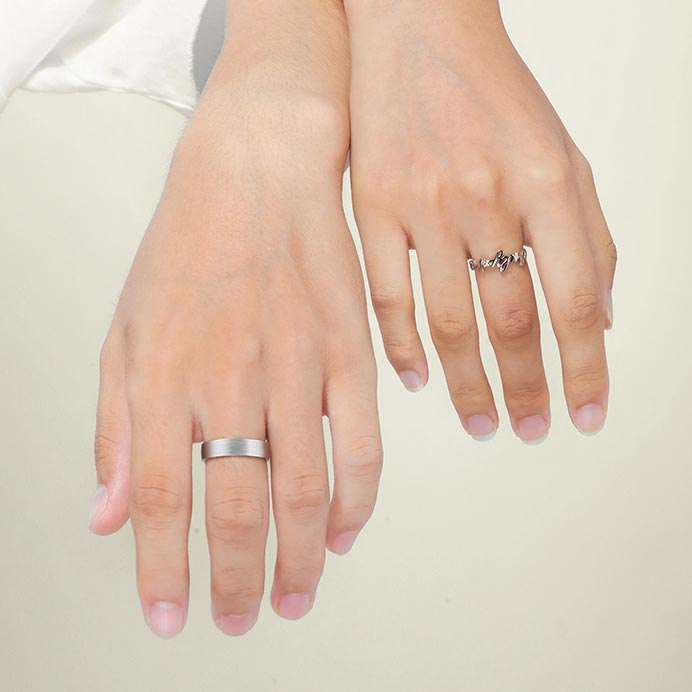 His and Hers Wedding Rings Set for 2