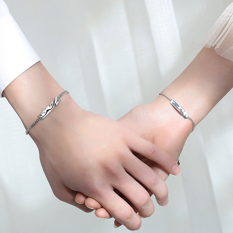 Mountain Ocean Temperature Sensitive Bracelets for Couples