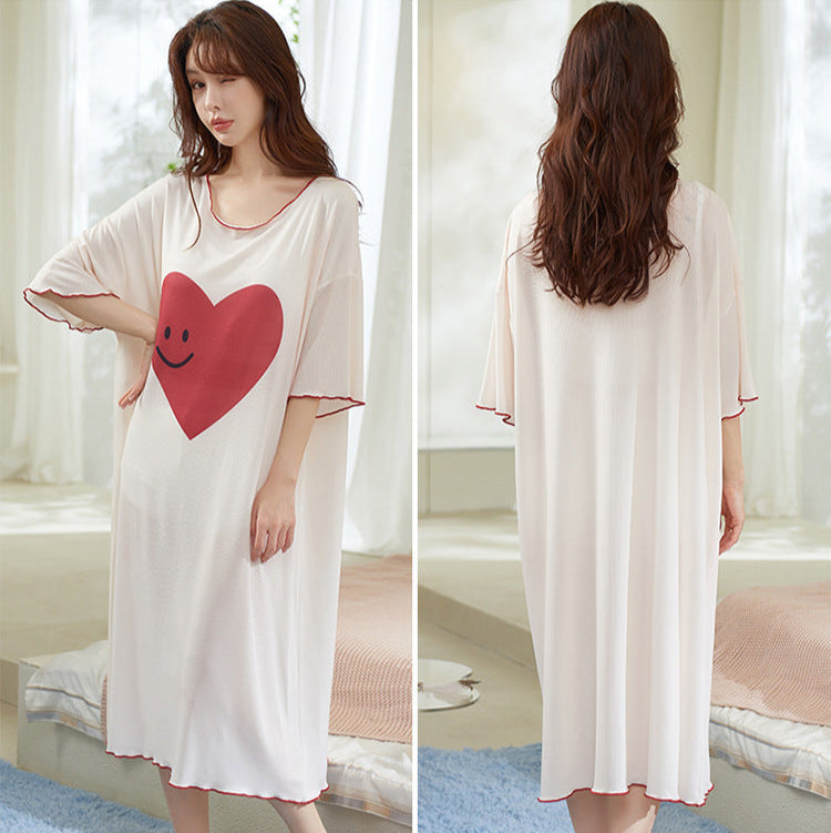 Gullei™ Loose Sleepwear with Builtin Bra Organic Cotton