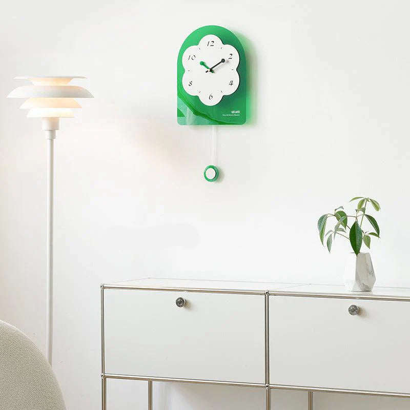 Gullei™ Flower Shaped Wall Decoration Pendulum Clock