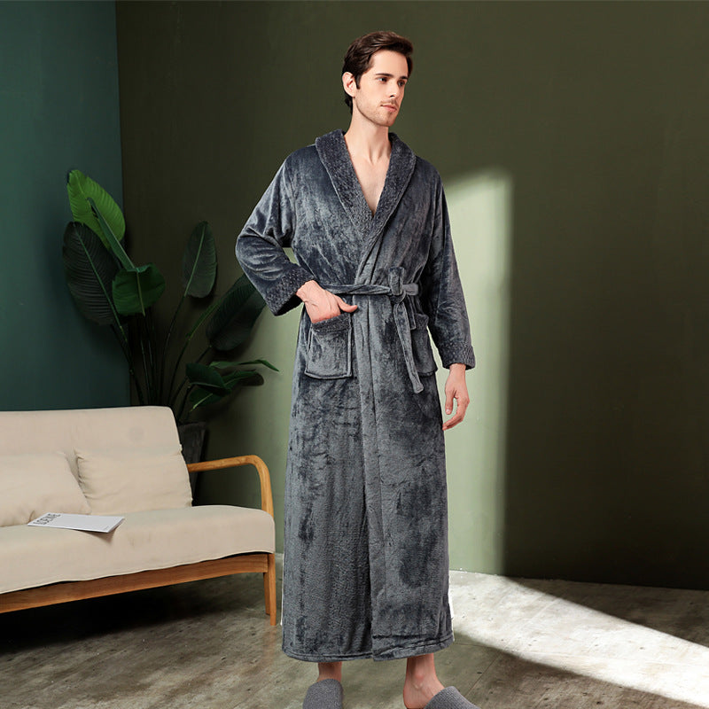 100% Premium Thickened Flannel Nightgown Set for 2