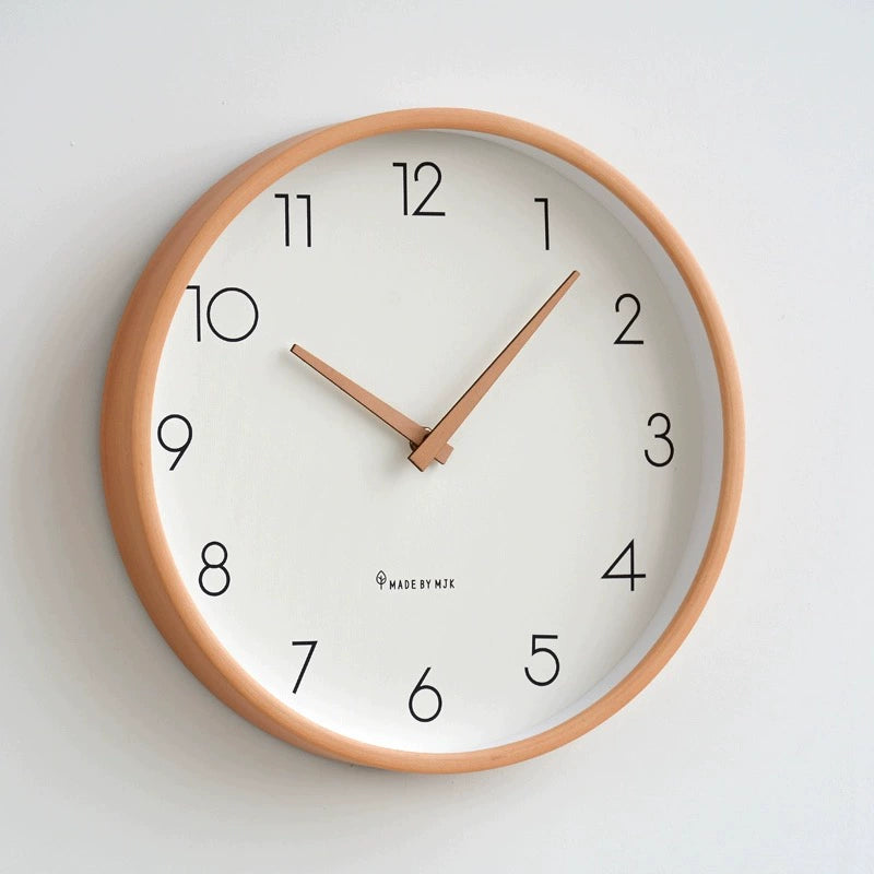 Gullei™ Nordic Solid Wood Analog Silent Wall Clock
