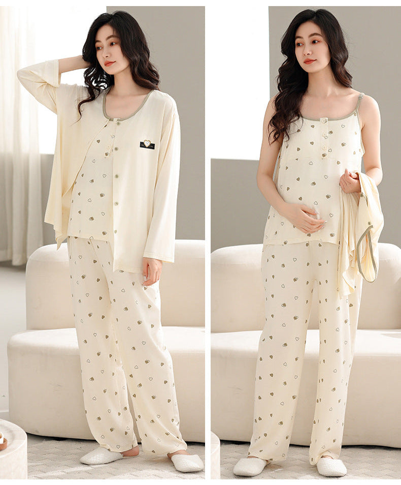 3-Piece Maternity Sleepwear Lounge Set