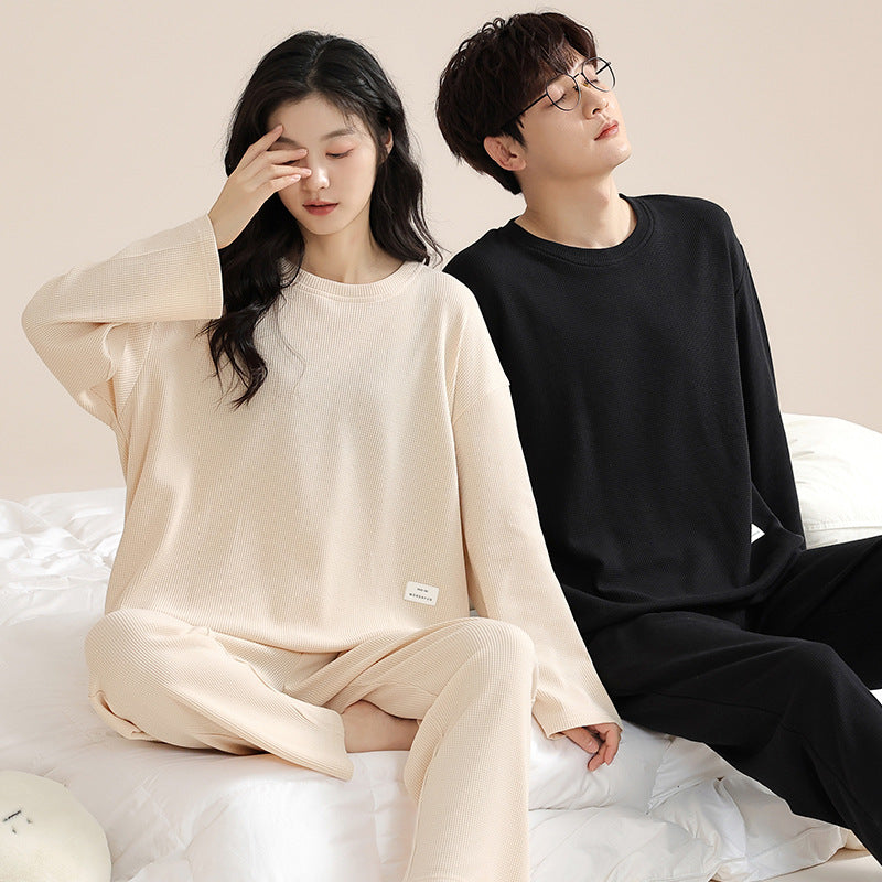 Pure Cotton Winter Pajamas Set for Men and Women