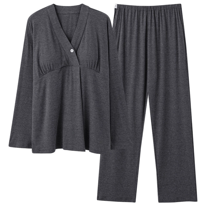Soft Maternity Nursing Pajamas Set