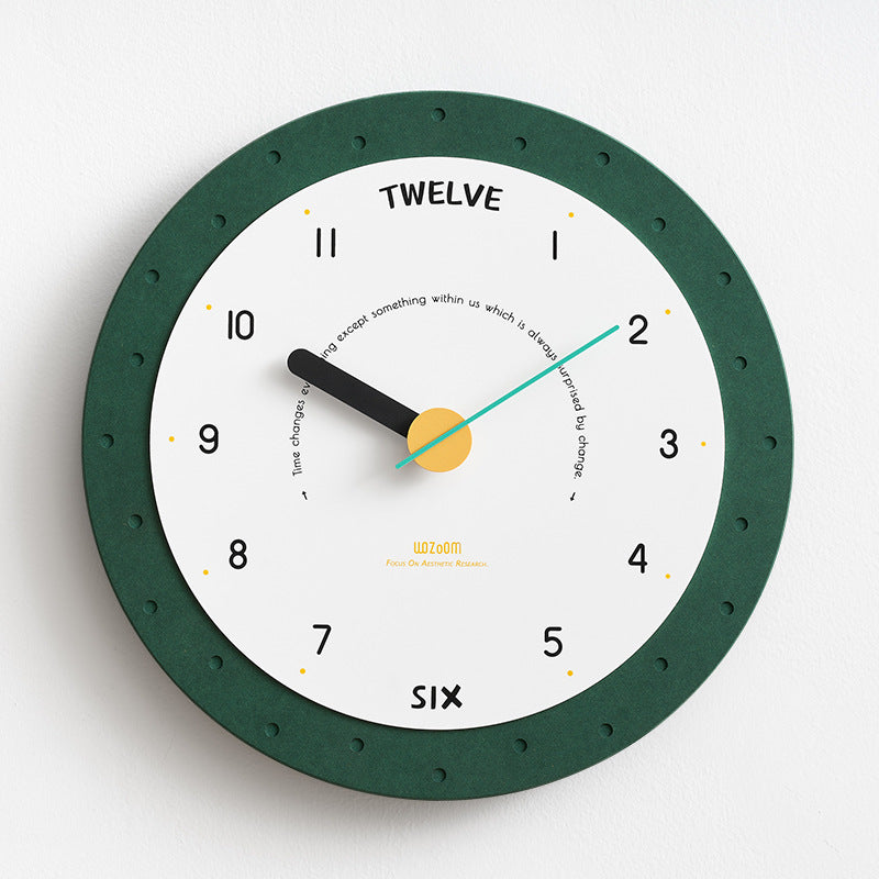 Round Minimalist Silent Wall Clock – Large, Non-Ticking