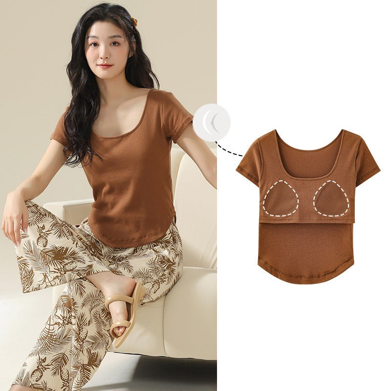 Summer Cotton Pajamas Set for Women