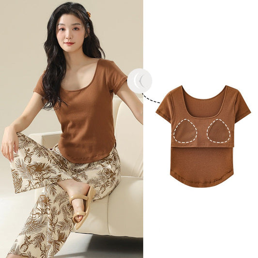 Summer Cotton Pajamas Set for Women