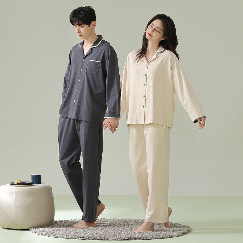 Matching Pajamas Set for Couples Black Pure Cotton – Gullei