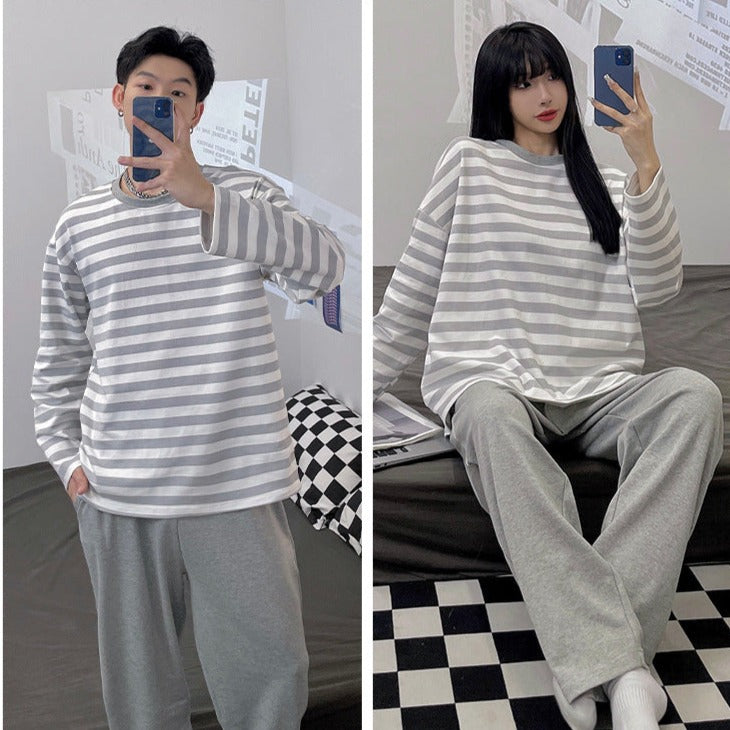 Matching Couple Loungewear Set Soft Pajamas
