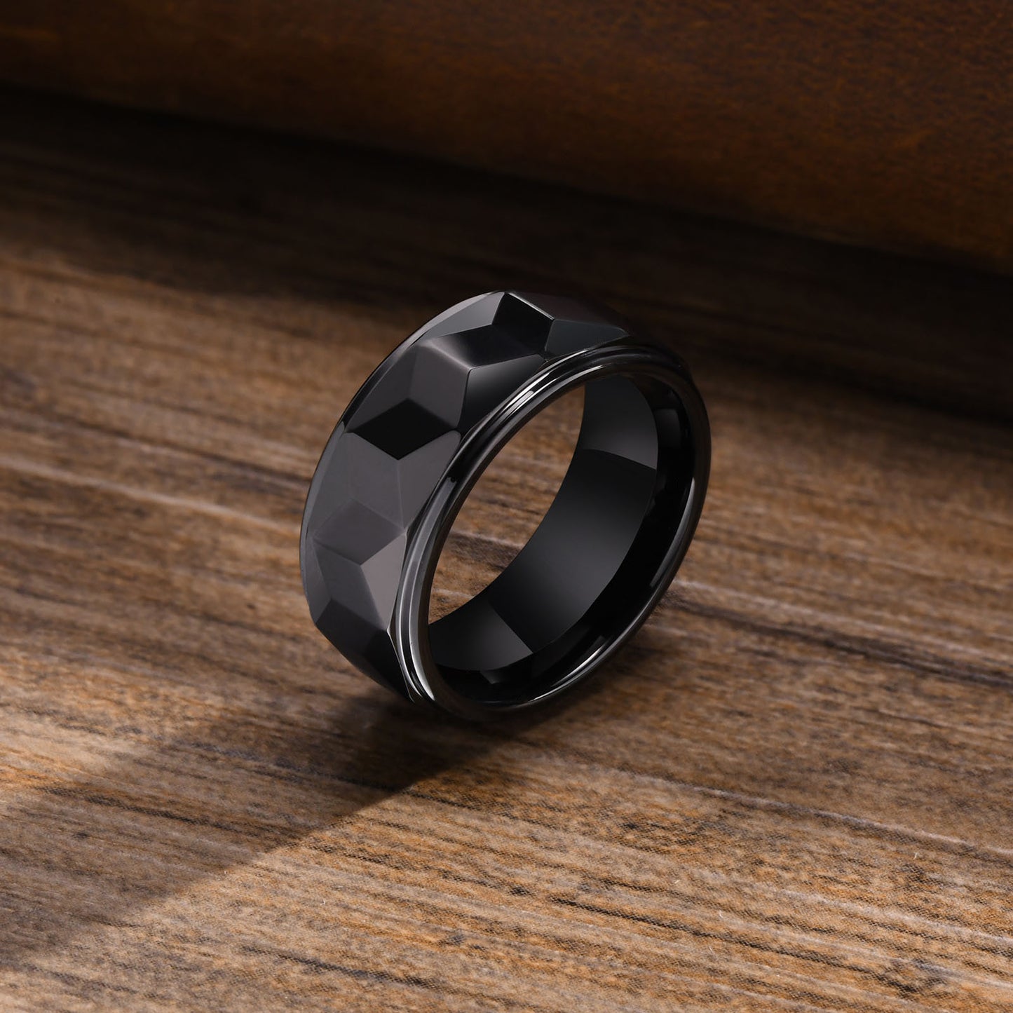 Custom Engraved Mens Wedding Band Tungsten