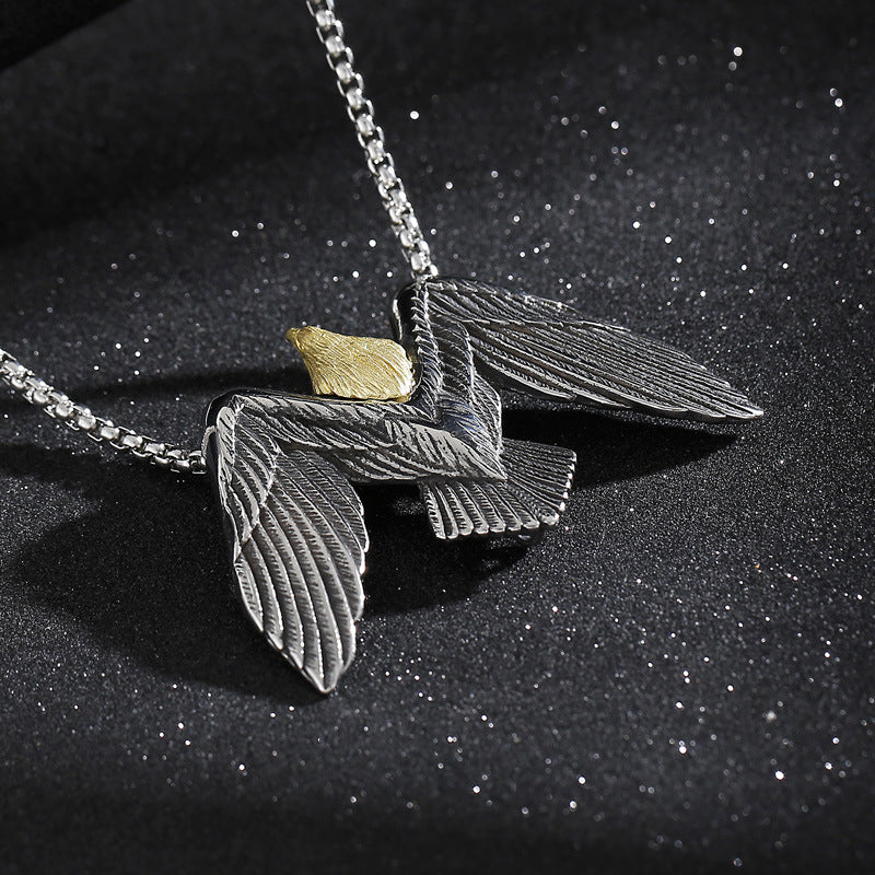 Falcon Mens Pendant Necklace