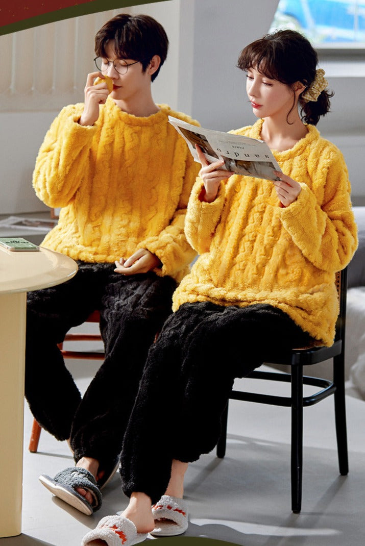 Matching Holiday Sleepwear Winter PJs Set for Couples