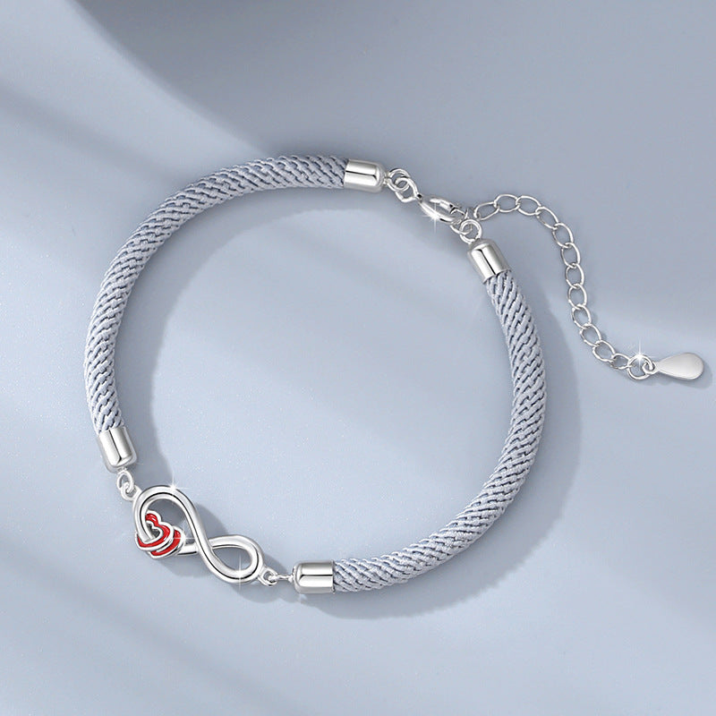 Infinity Distance Relationship Bracelets for Couples