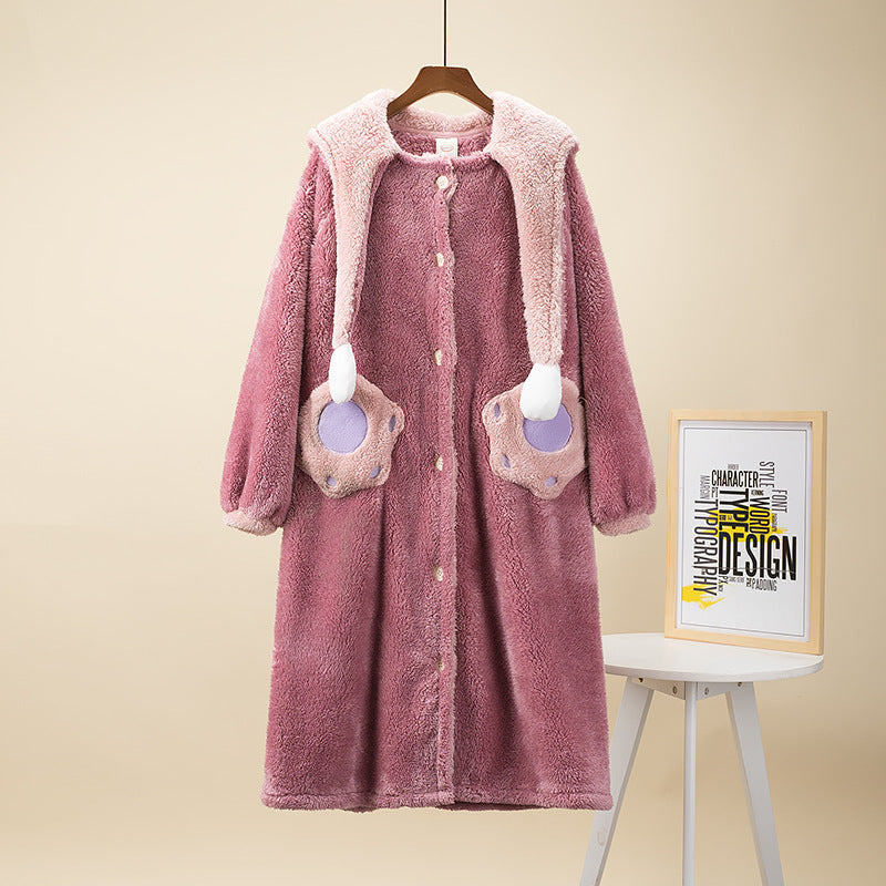 Matching Thick PJs Winter Sleepwear Set for Couples