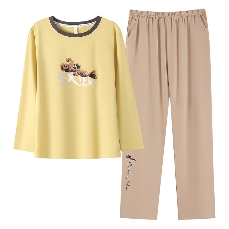 4-Piece Bear Couples PJs/Loungewear Set