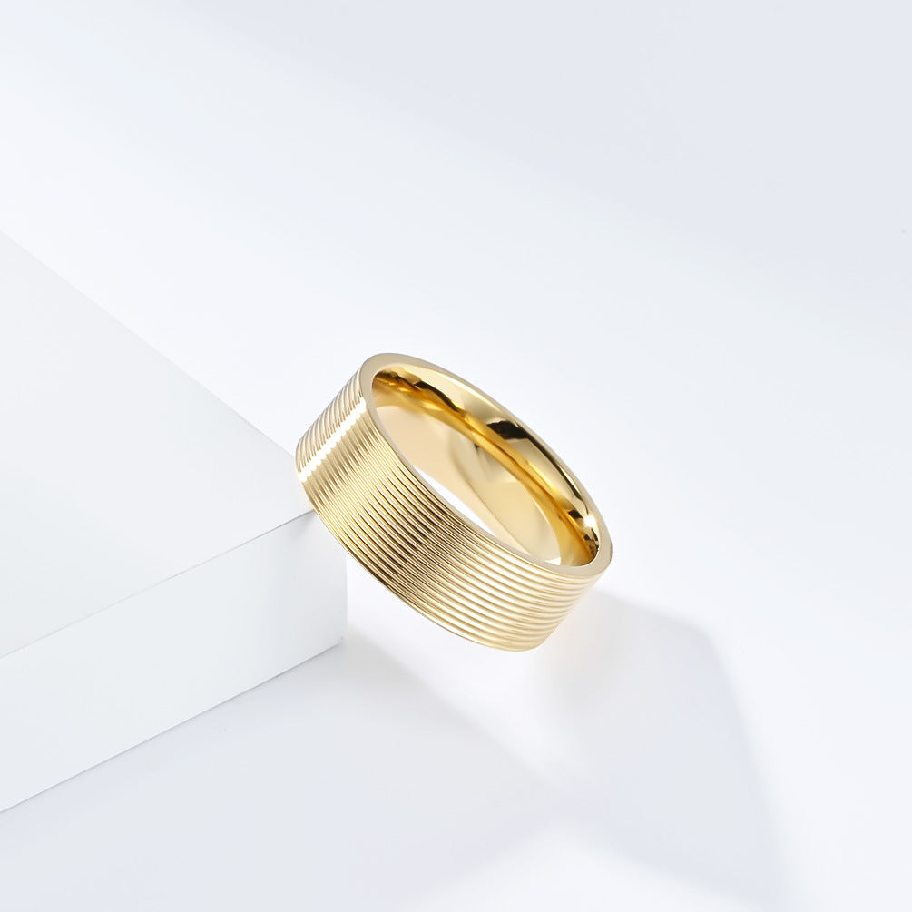 Custom Engraved Marriage Ring for Men