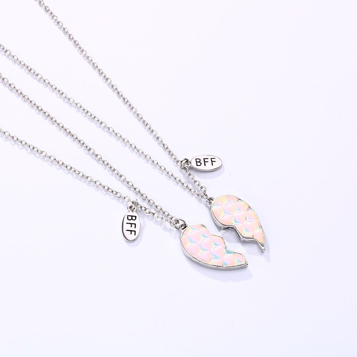 Cute Half Hearts Bff Necklaces Set for 2