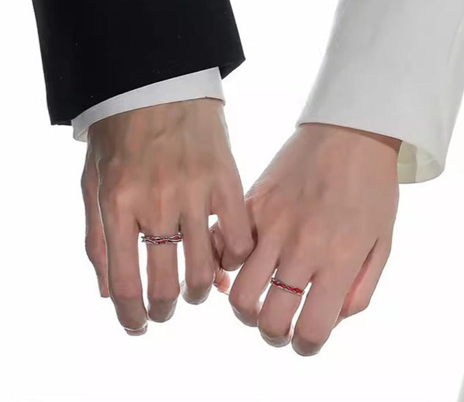 Engraved Couple Marriage Rings Matching Set