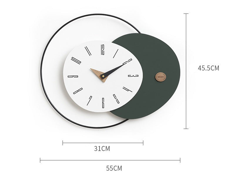 Odd Shaped Modern Analog Wall Clock