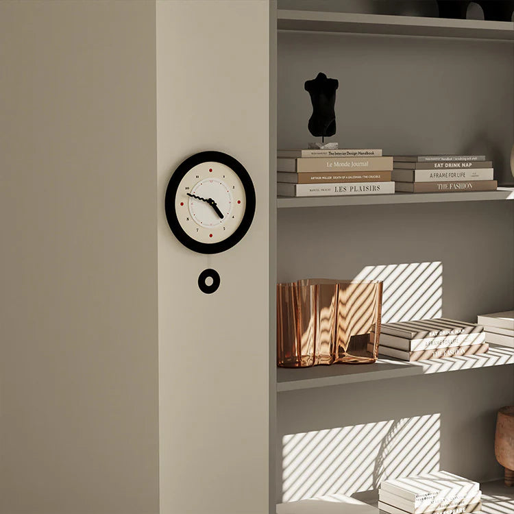 3D Pendulum Silent Wall Clock — 30×30 cm (Acrylic)