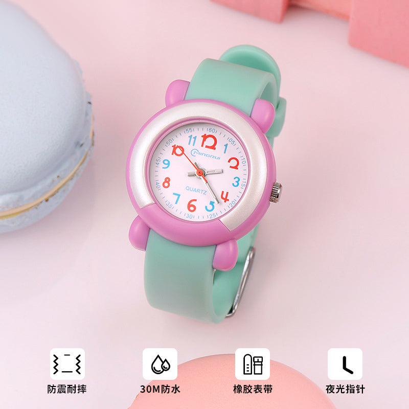 Cute Waterproof Matching Kids Watch Set