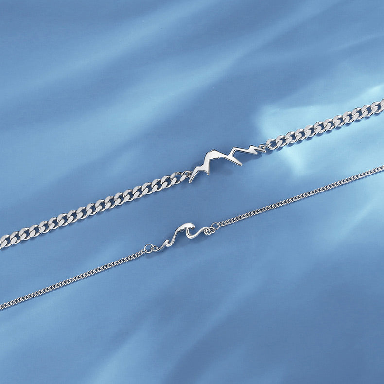 Ocean Mountain Charm Bff Bracelets Set