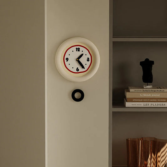 Unique Pendulum Wall Clock for Kids Bedroom — 30×30 cm (Acrylic, Silent)