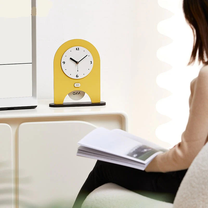Kids Squid Silent Wall Clock – Pendulum or Table (Non-Ticking)