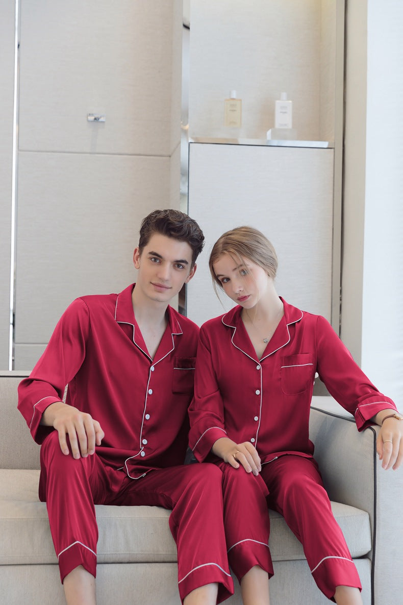 Sleepwear Matching Pajamas Set for Men and Women