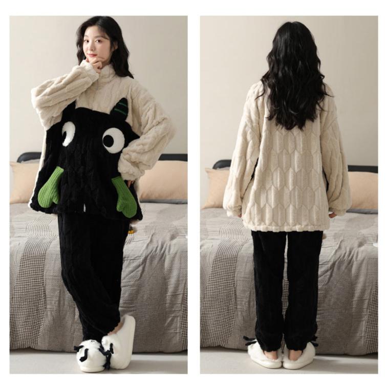 Matching Cartoon Winter Pajamas Set - 100% Flannel