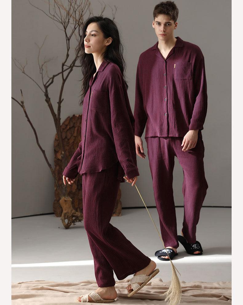 Cozy Couples Christmas Pajamas Set - 100% A-Grade Cotton