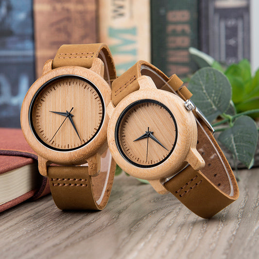 Matching Couple Watch Set made of Wood
