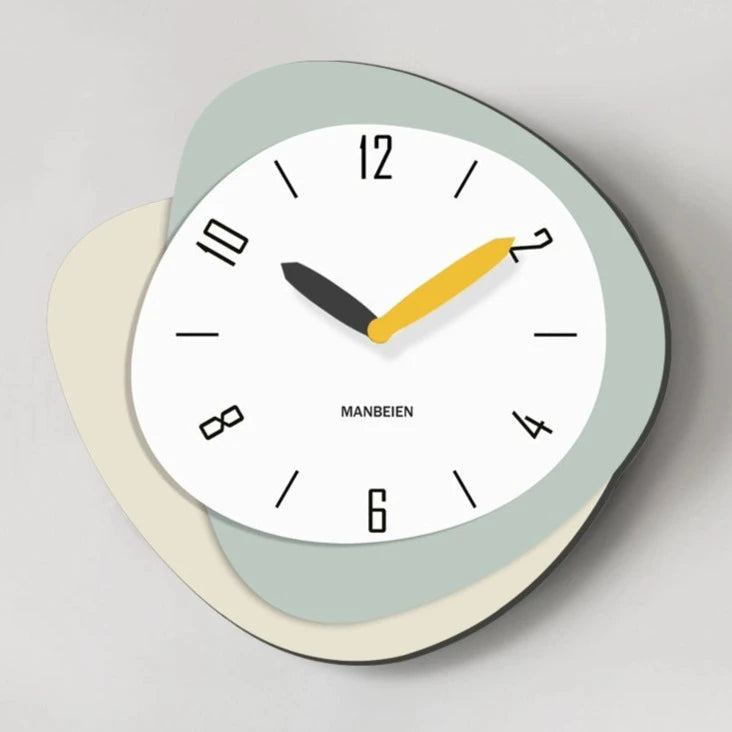 Modern Decorative Odd Shaped Analog Wall Clock