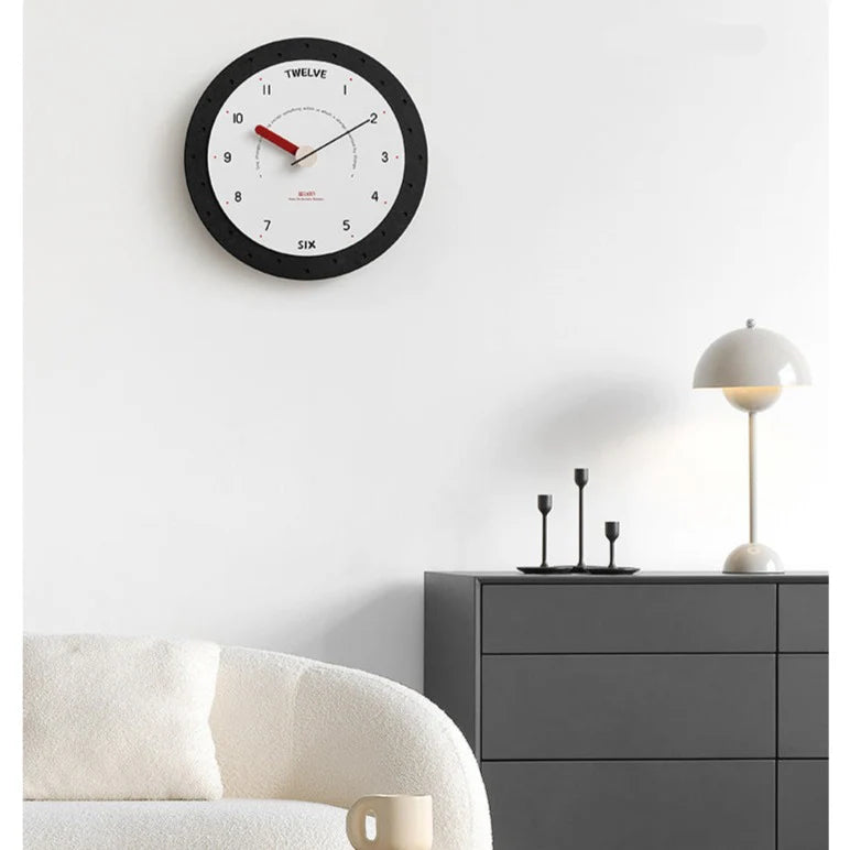 Round Minimalist Silent Wall Clock – Large, Non-Ticking