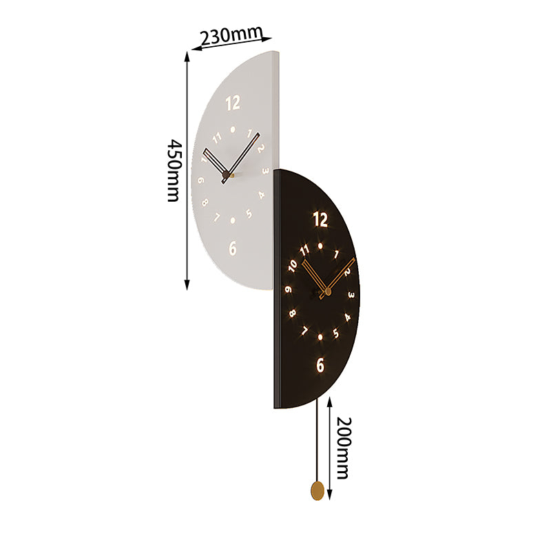 Double Sided Decorative Corner Wall Pendulum Clock