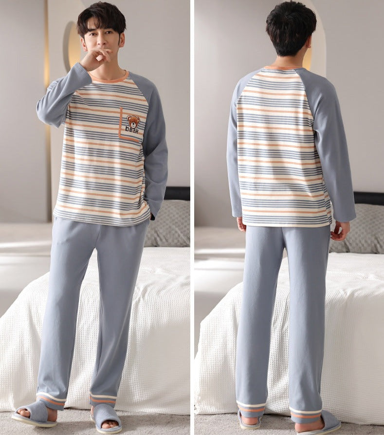 Matching Bear Couple PJs and Loungewear Set 100% Cotton