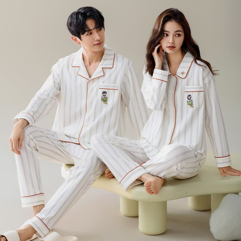 Matching Long Sleeves Comfy Pajamas Set 100% Cotton Matching Long Sleeves Comfy Pajamas Set 100% Cotton